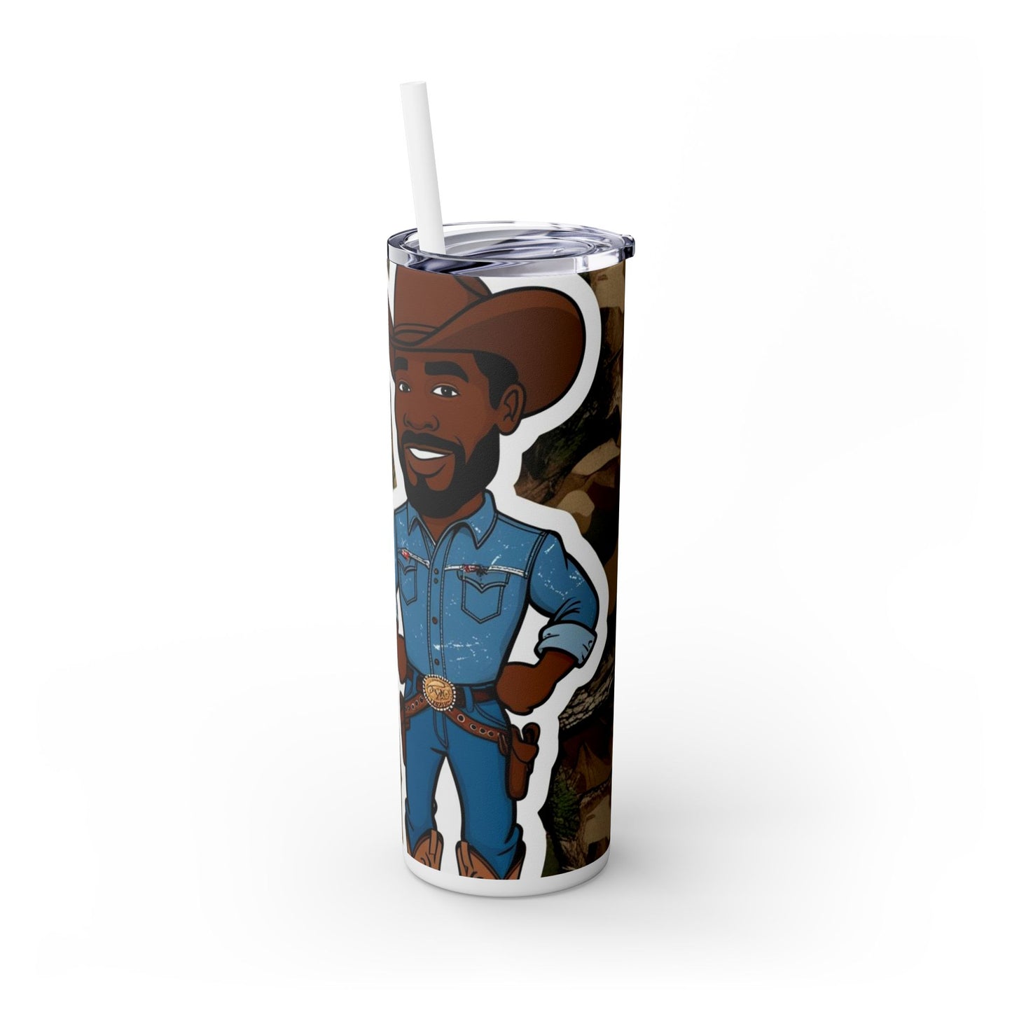Country Boy DNA Skinny Tumbler with Straw - 20oz
