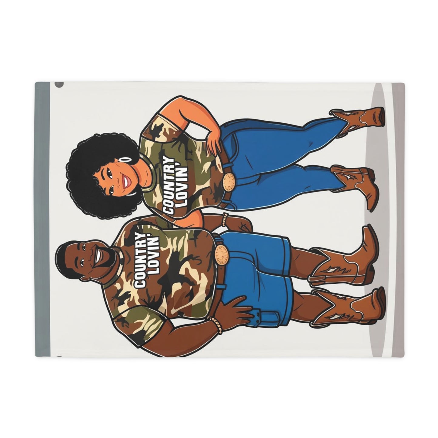 Country Lovin Plush Fleece Blanket