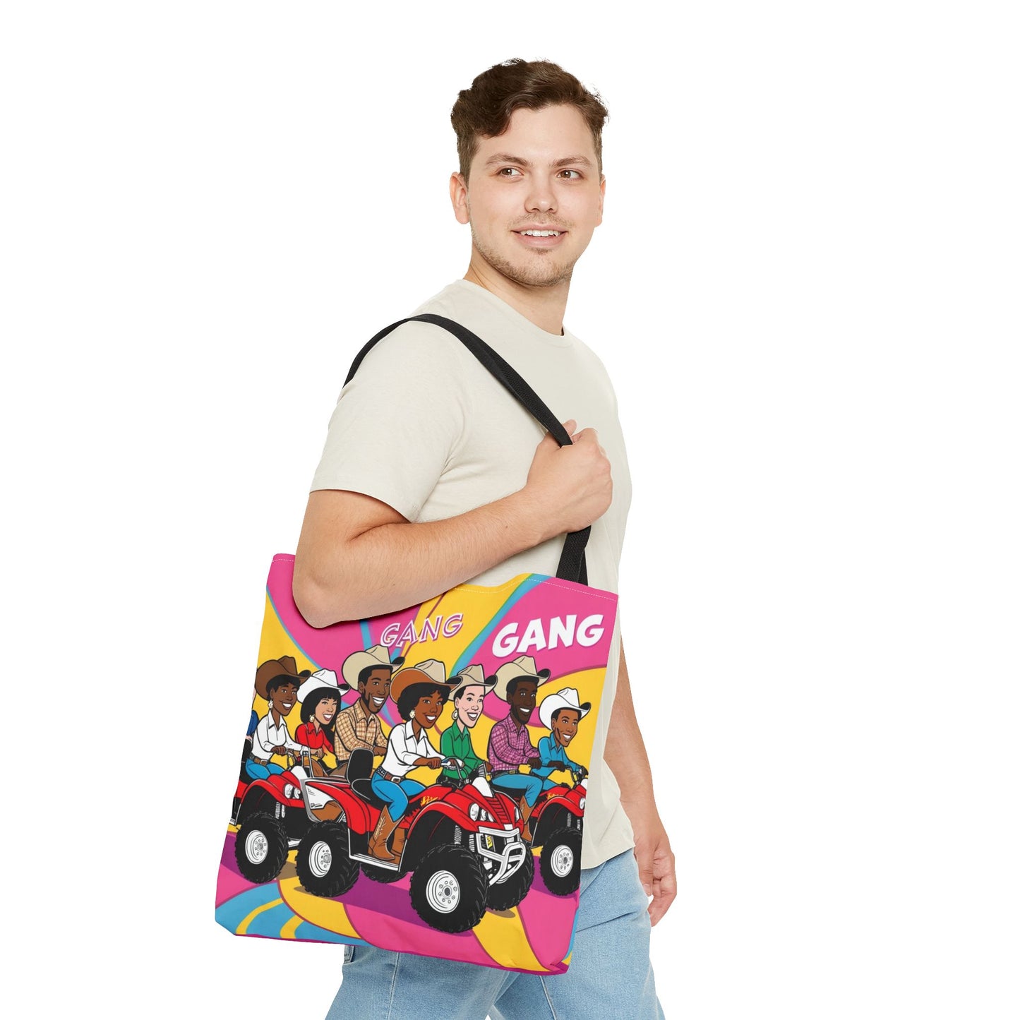 Retro Quad Gang Tote Bag