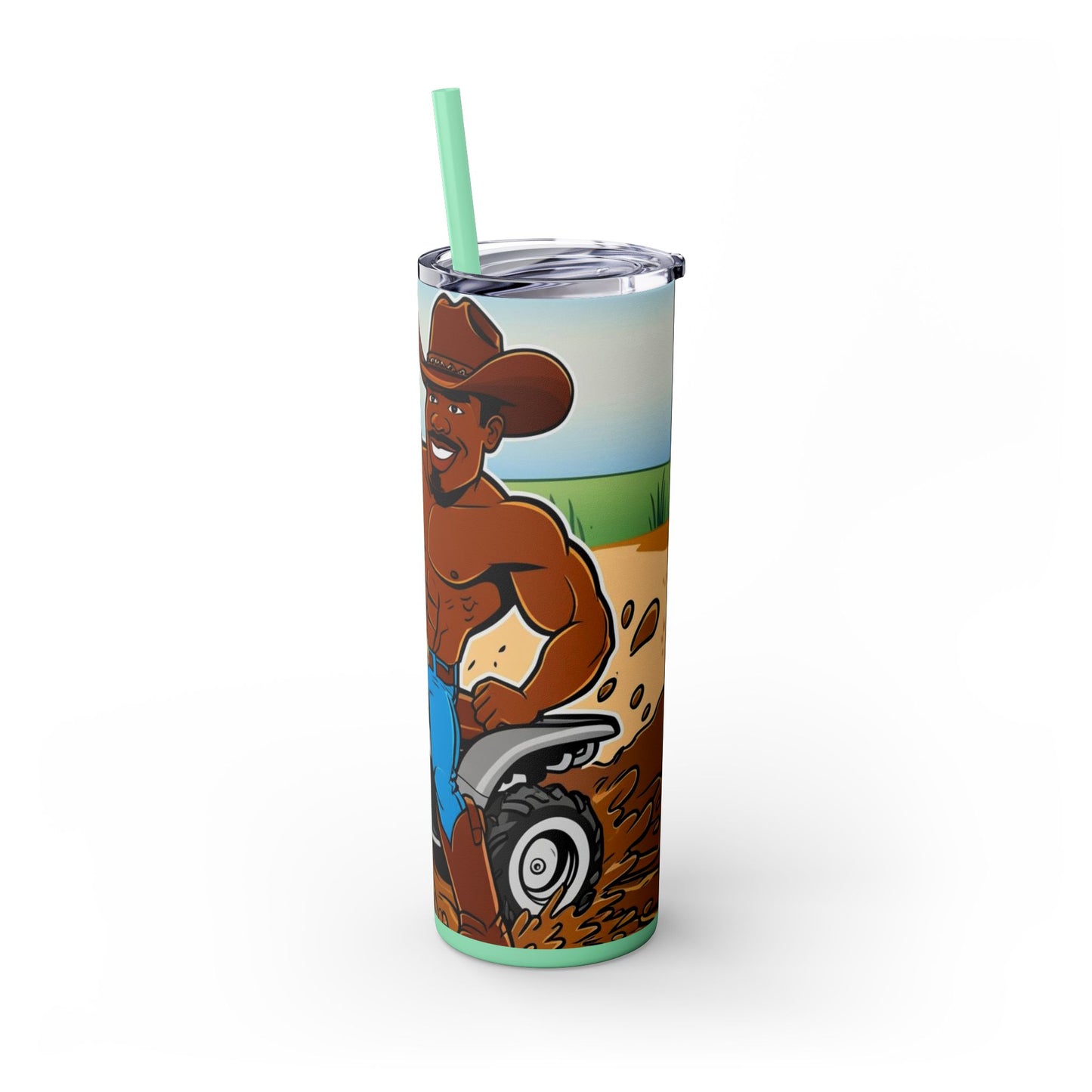 Big Boy Skinny Tumbler with Straw, 20oz