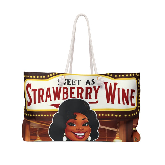 Sweet as Strawberry Wine Weekender Bag