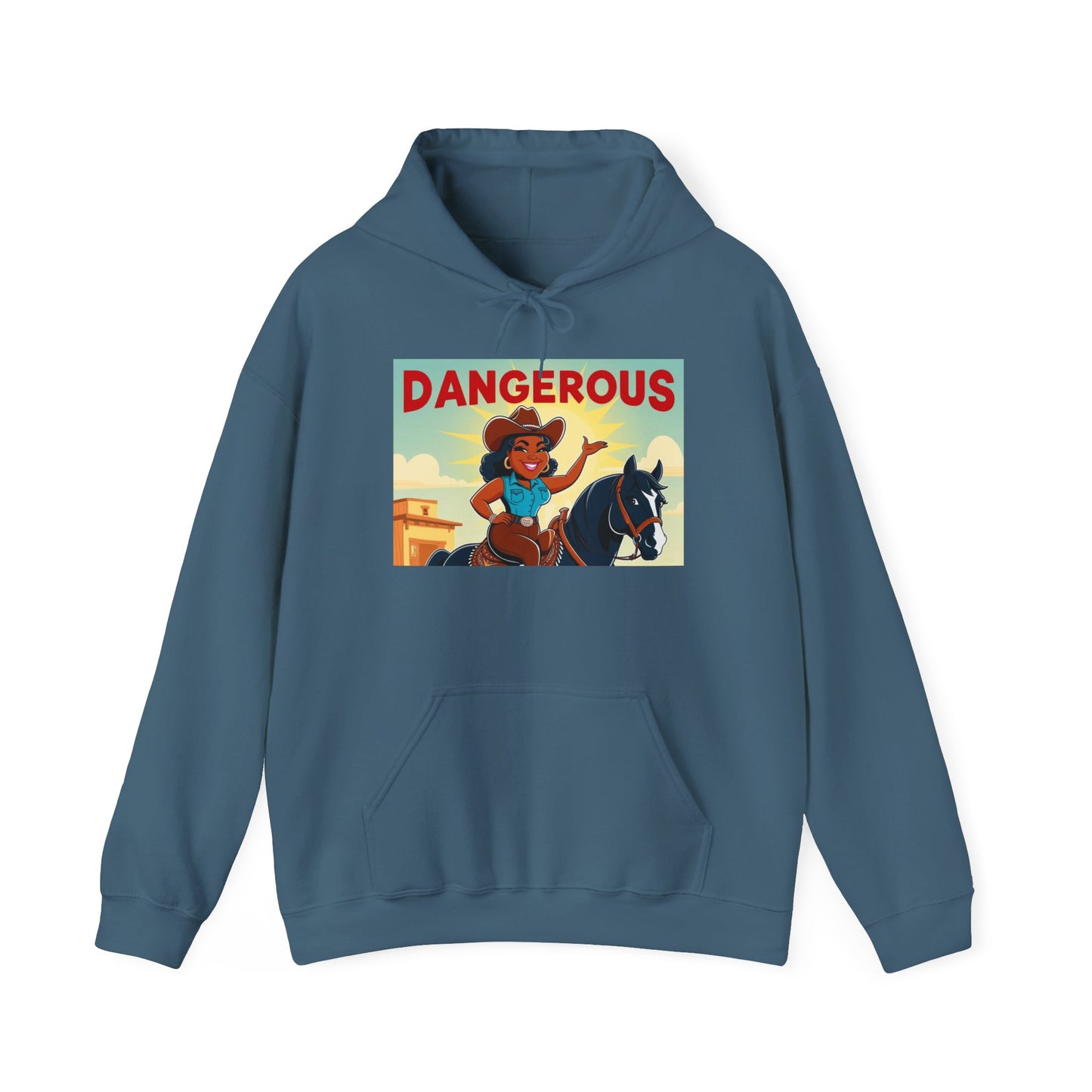 Dangerous Cowgirl Graphic Unisex Hoodie