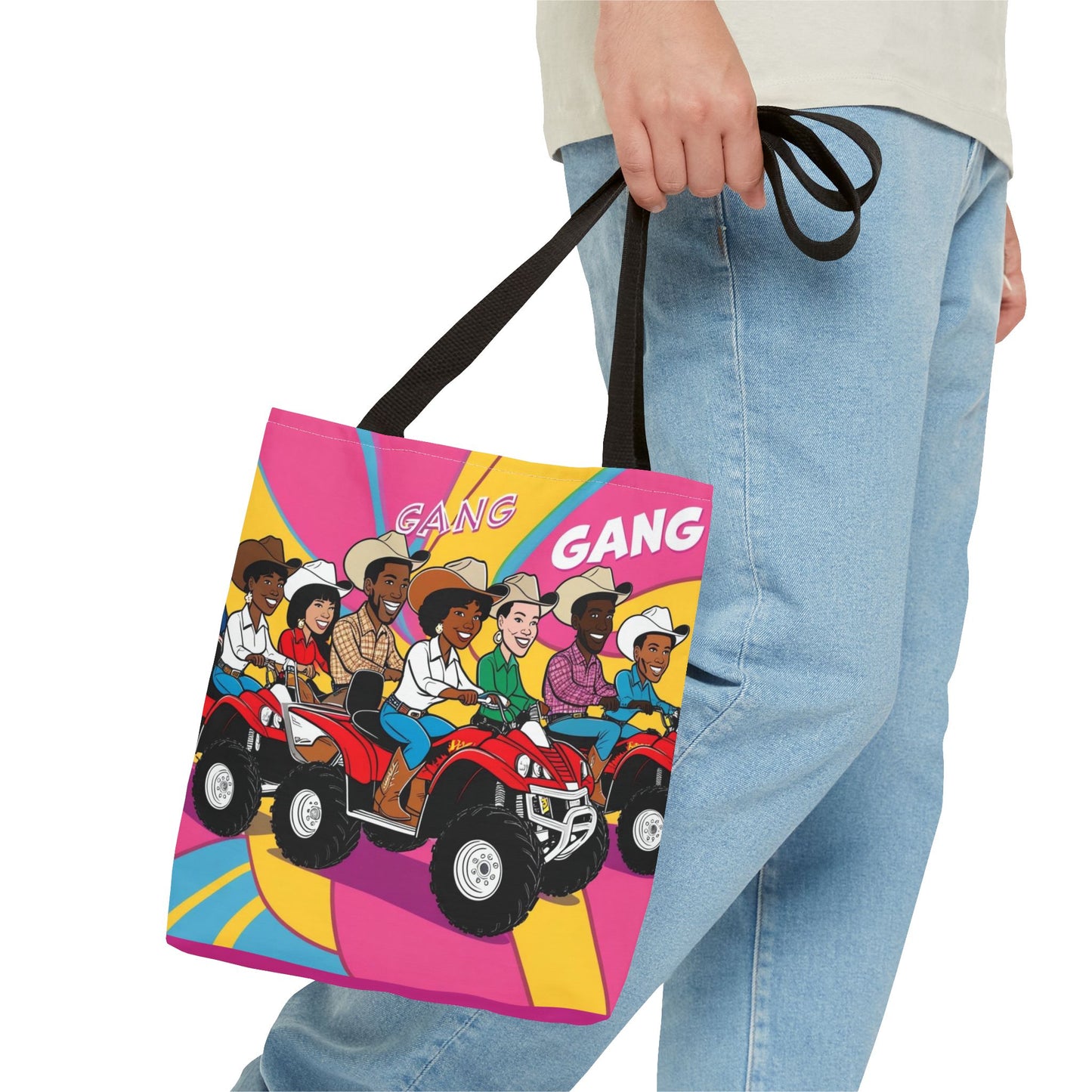 Retro Quad Gang Tote Bag