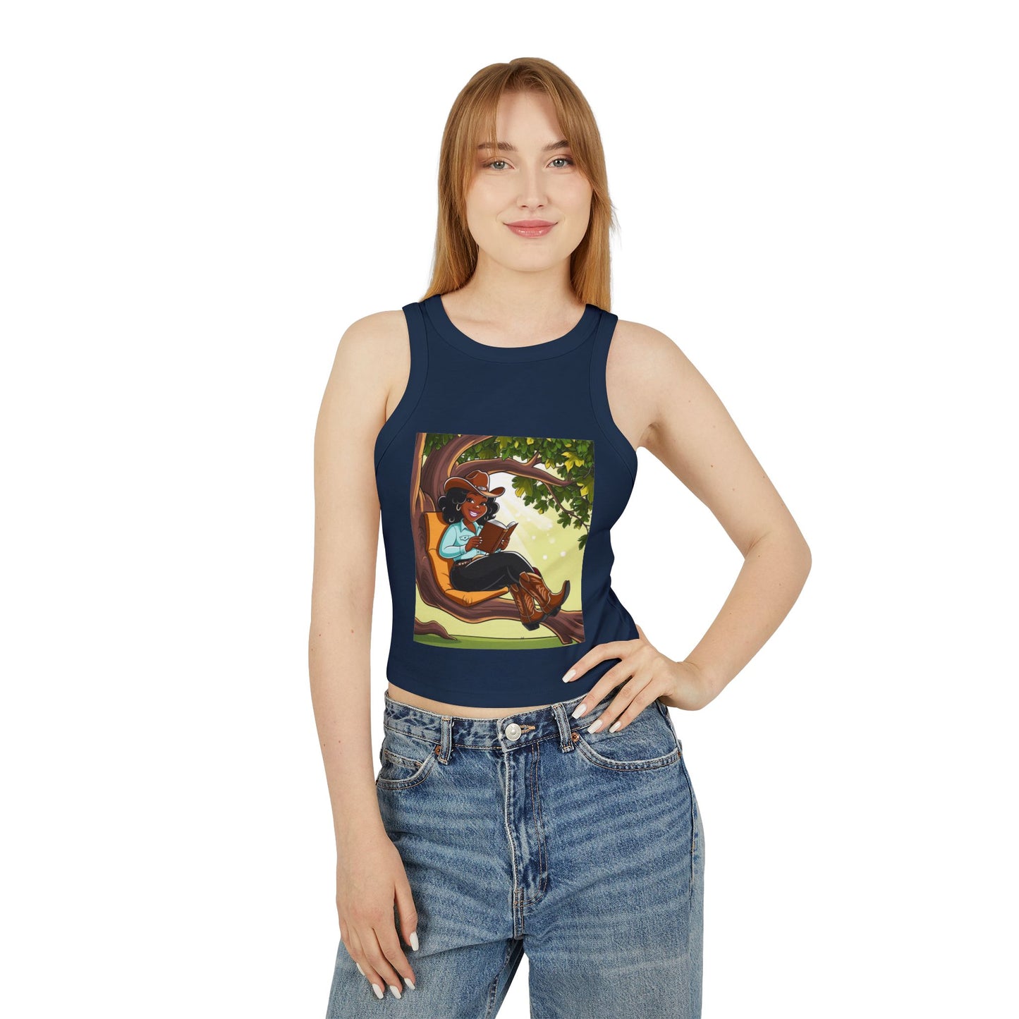 Country Nerdin' Racer Tank Top for Women