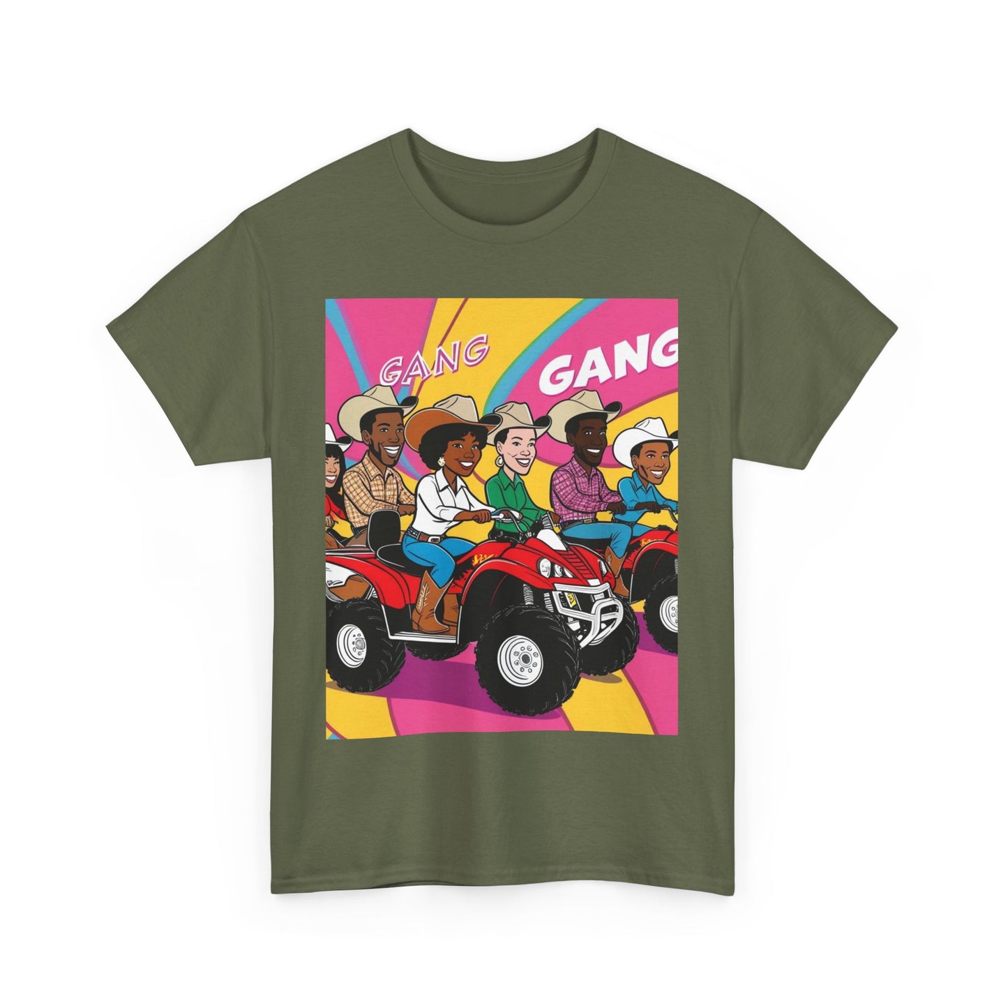 Retro Quad Gang Unisex Cotton Tee