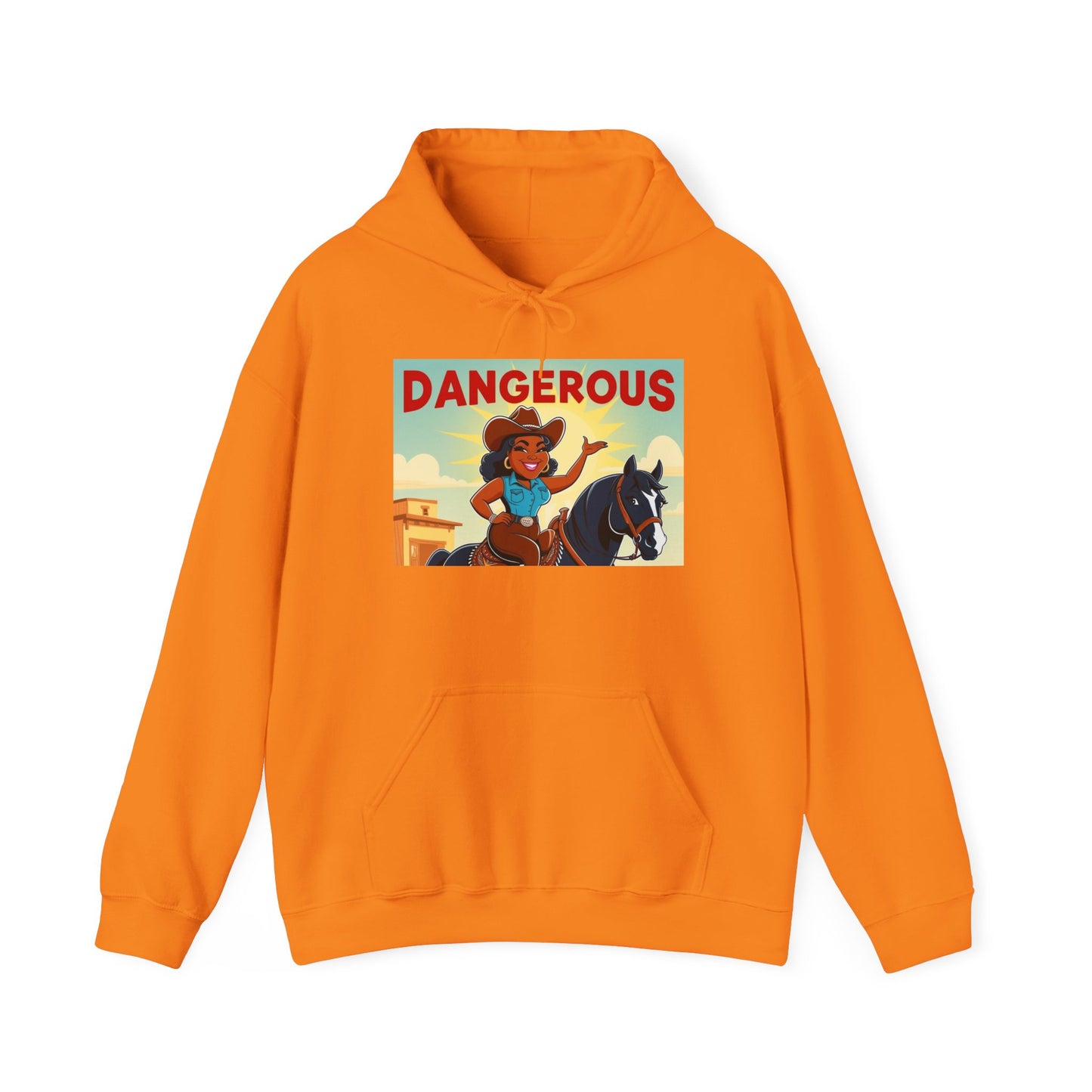 Dangerous Cowgirl Graphic Unisex Hoodie