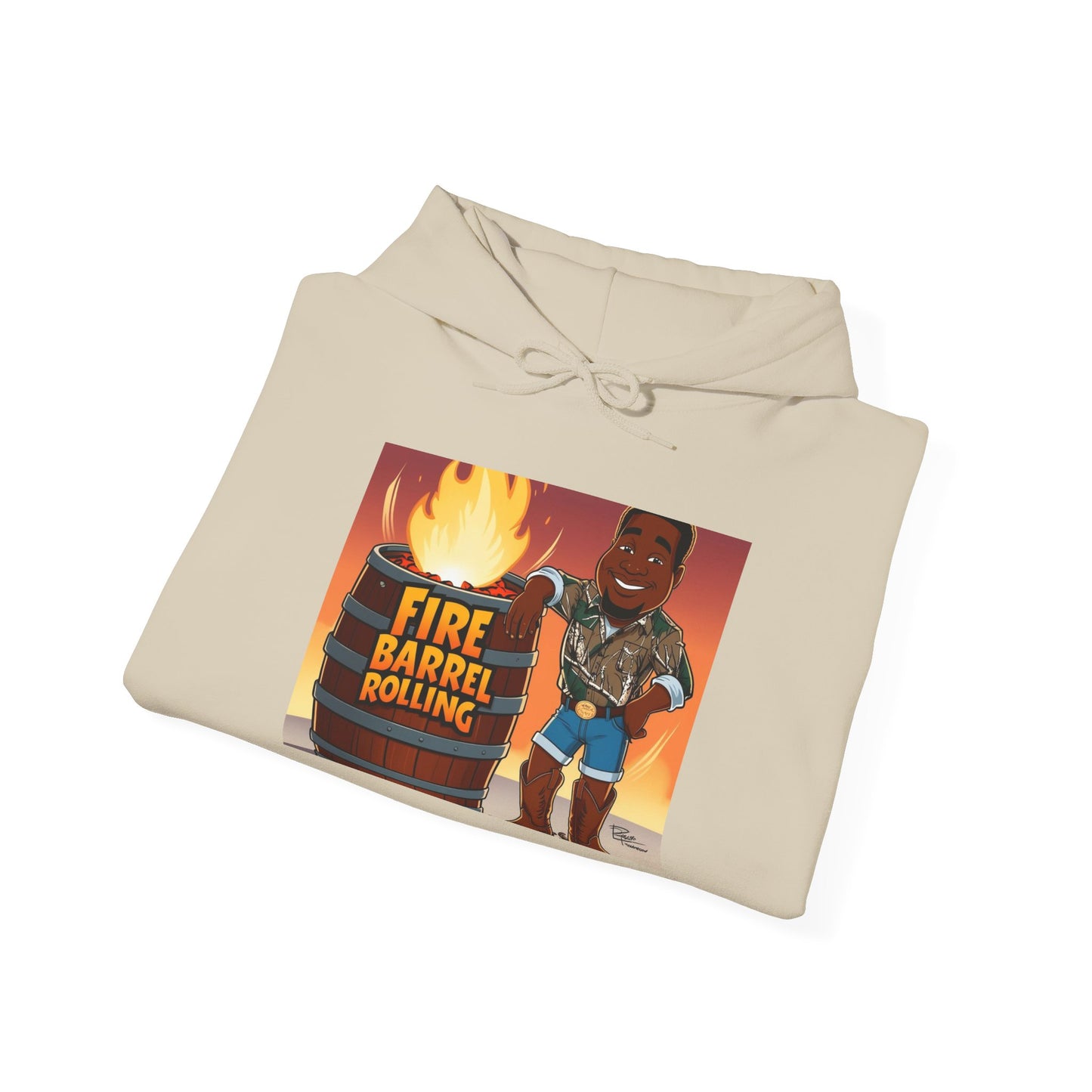 Fire Barrel Rolling Unisex Hoodie