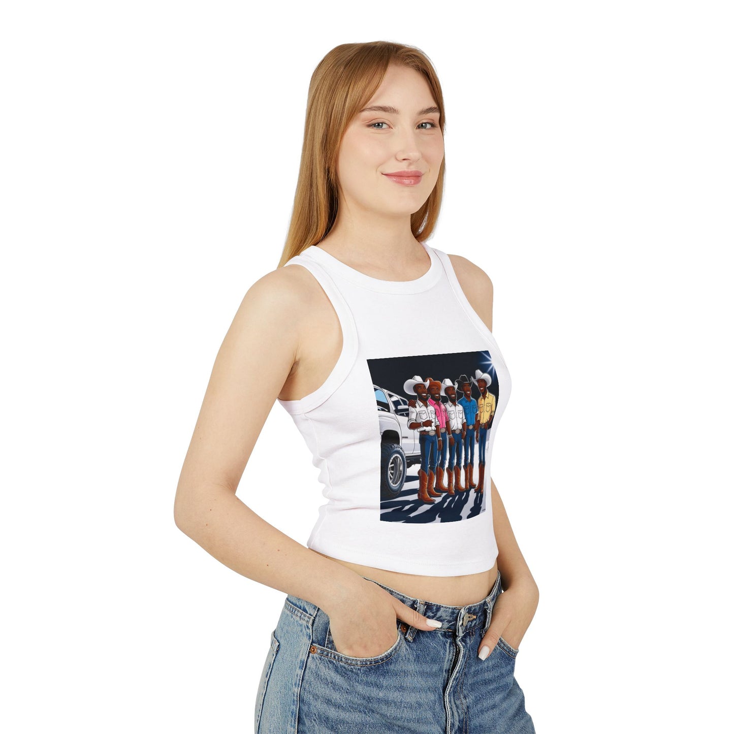 Hangin' Out Women's Micro Rib Racer Tank Top