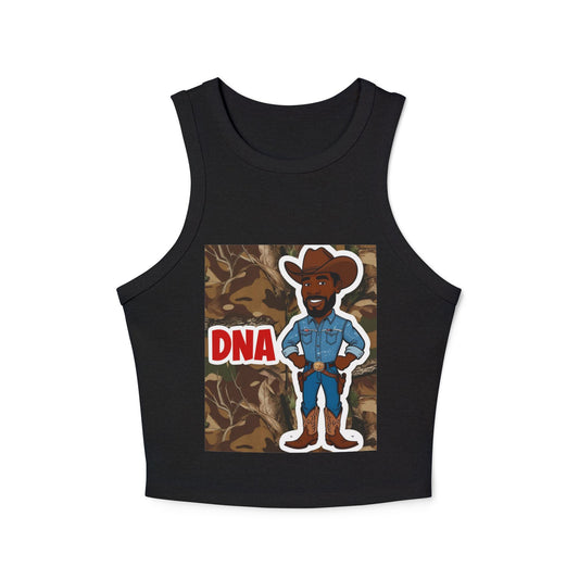 Country Boy DNA Graphic Racer Tank Top for Women
