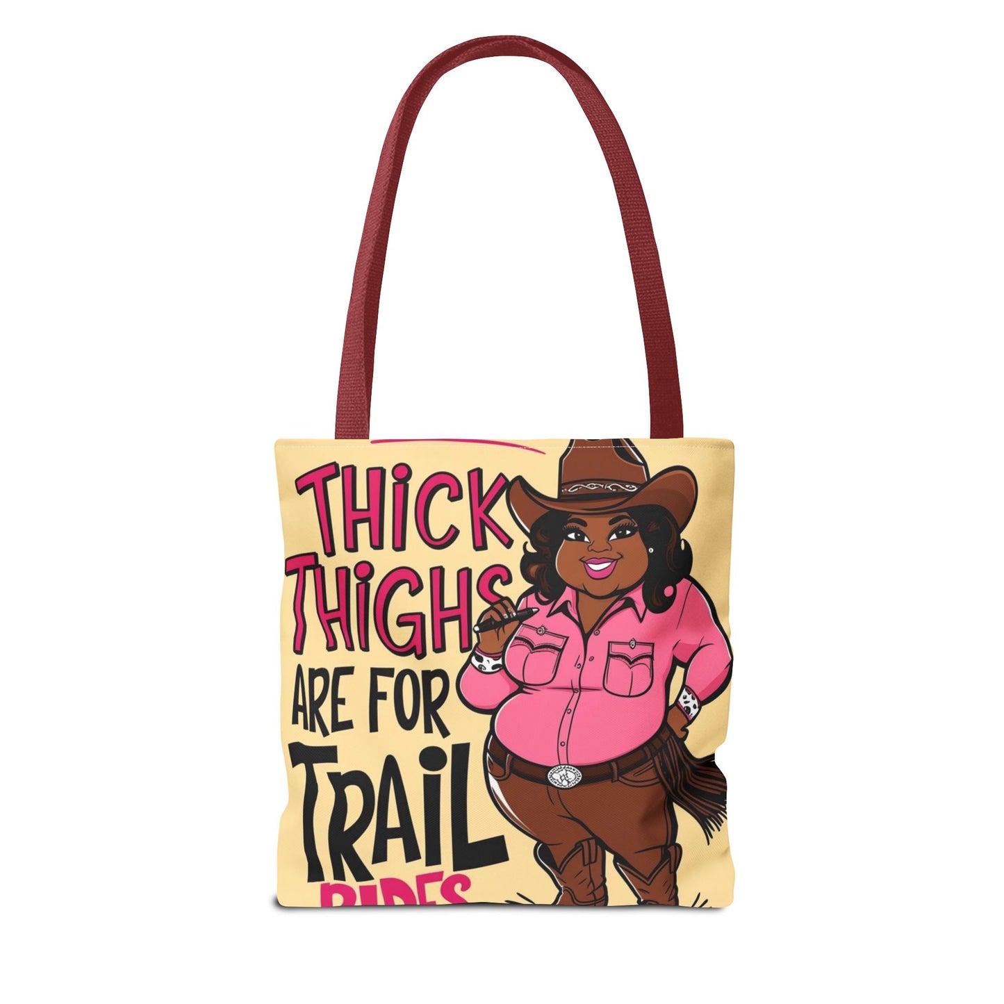 Thick Thighs Are For Trail Rides Tote Bag
