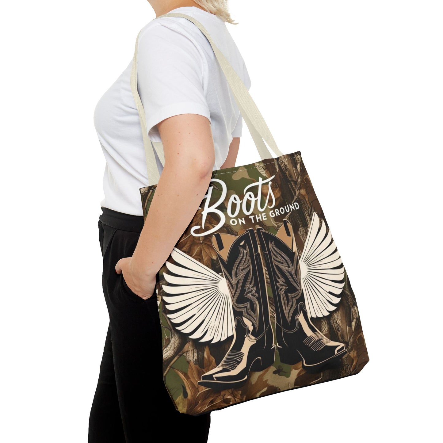 Boots On The Ground Tote Bag