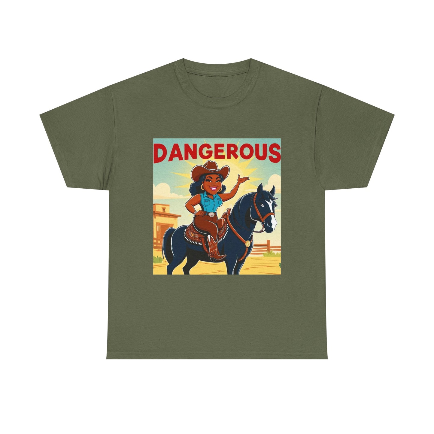 Dangerous Cowgirl 2-More Colors Unisex Cotton Tee