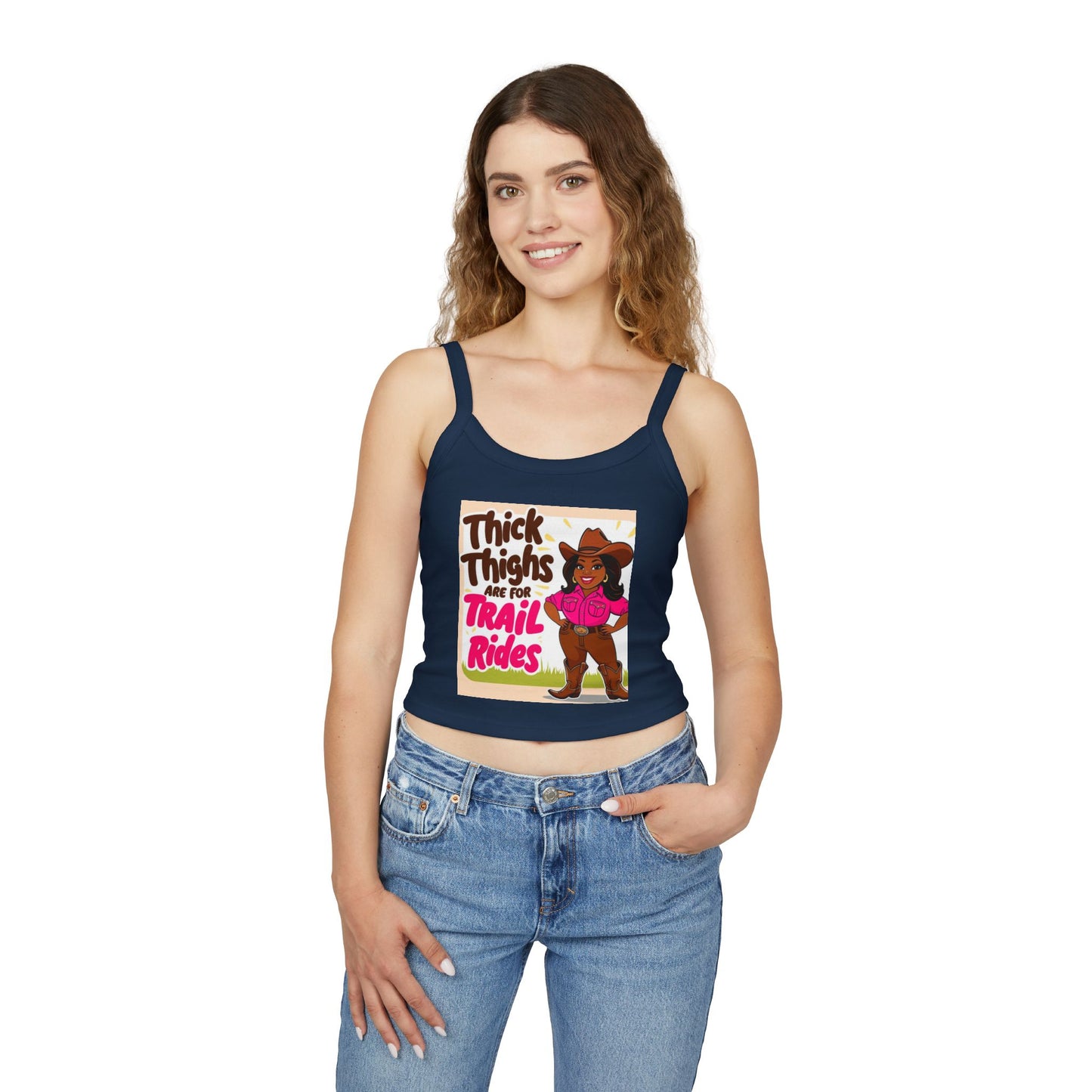 Bright Thick Thighs Women's Spaghetti Strap Tank Top