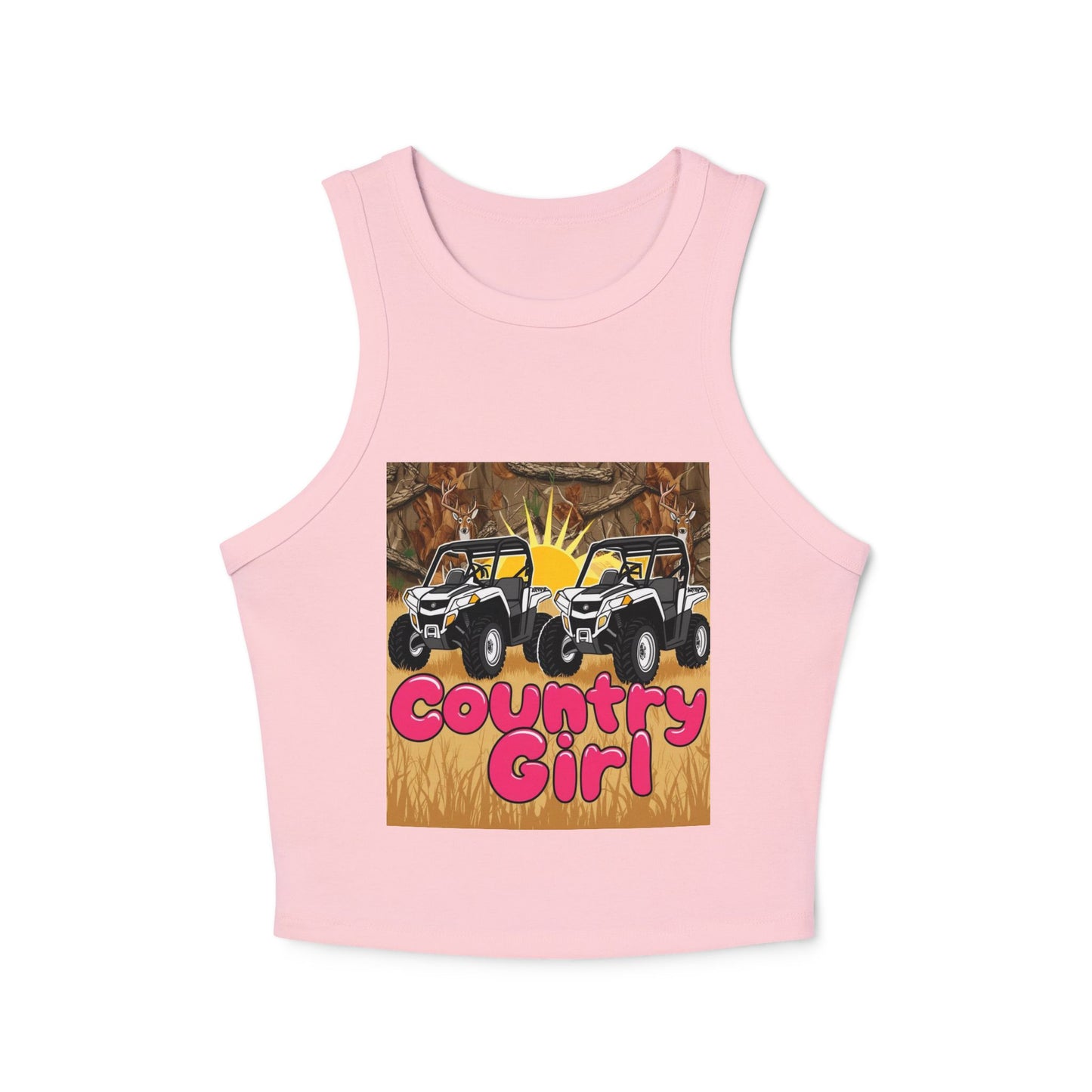 Country Girl Women's Micro Rib Racer Tank Top