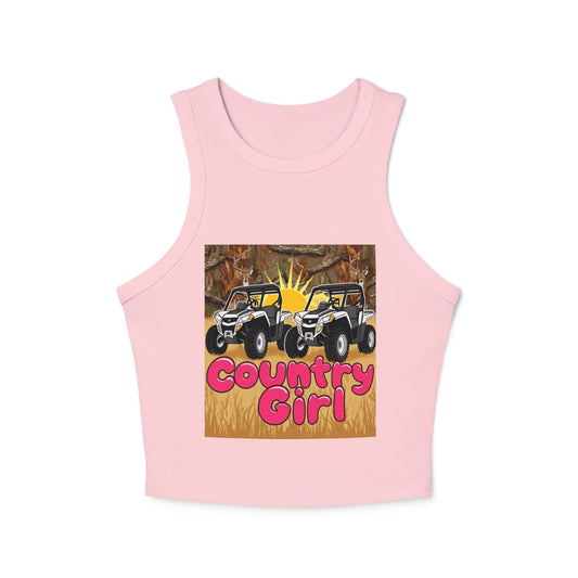 Country Girl Women's Micro Rib Racer Tank Top