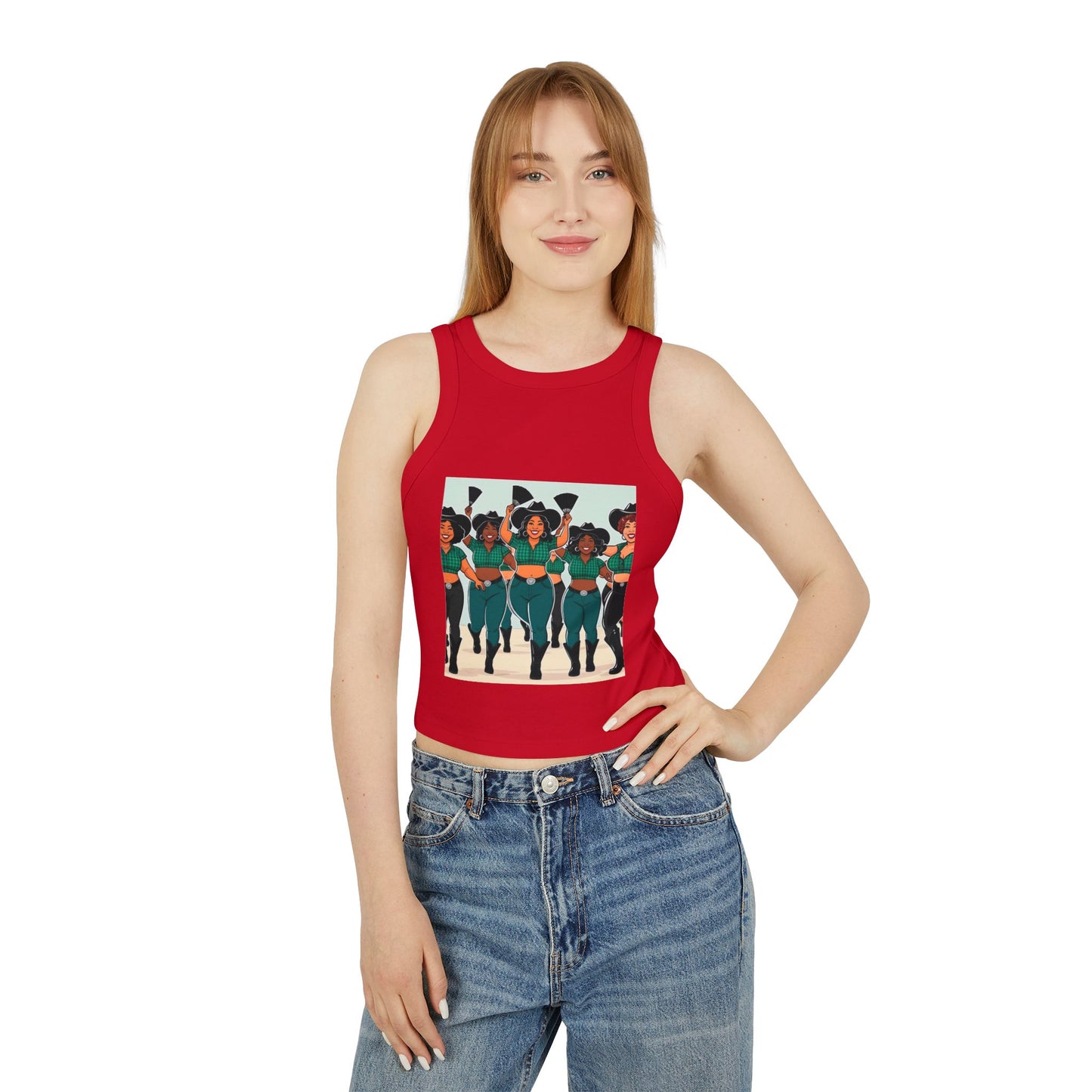 Group Dancers Racer Tank Top
