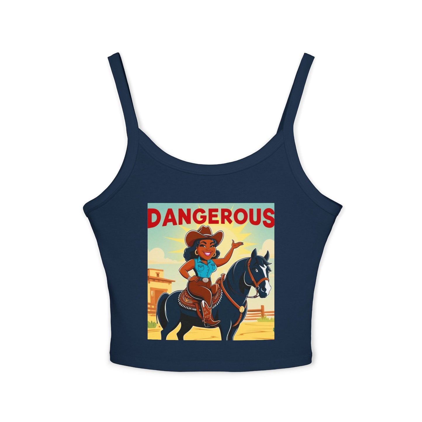 Dangerous Cowgirl Spaghetti Strap Tank Top