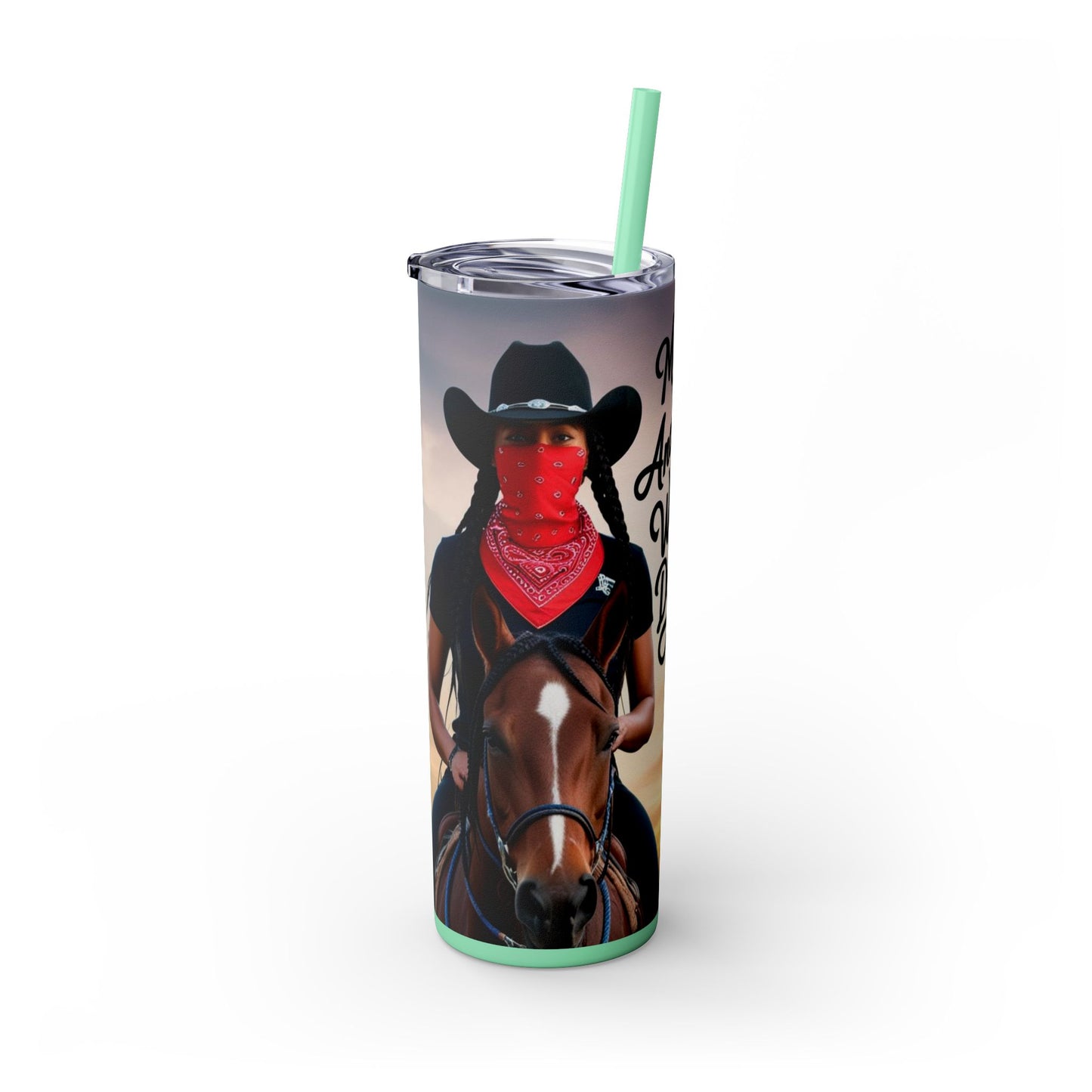Pay Homage Skinny Tumbler with Straw, 20oz
