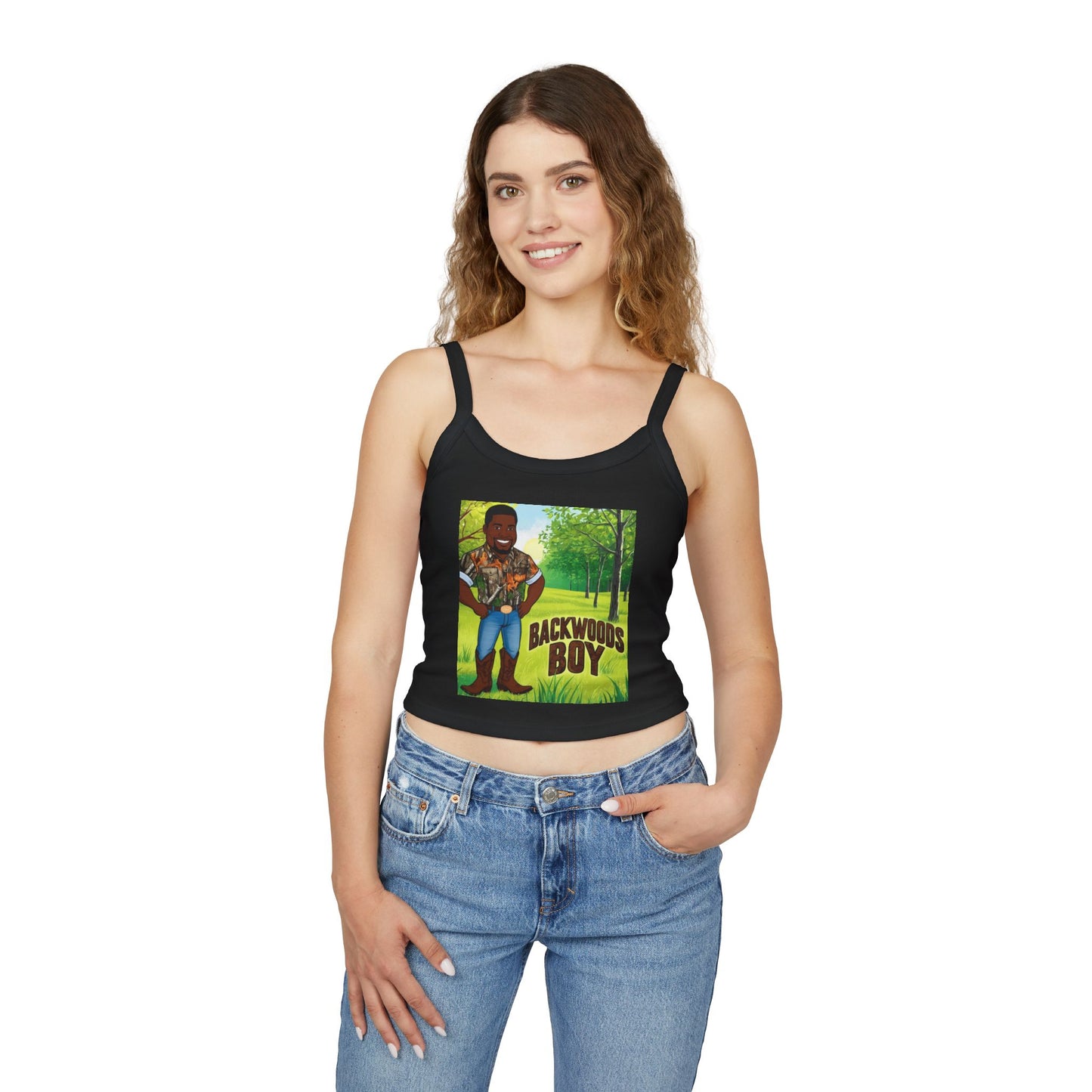 Backwoods Boy Spaghetti Strap Tank Top