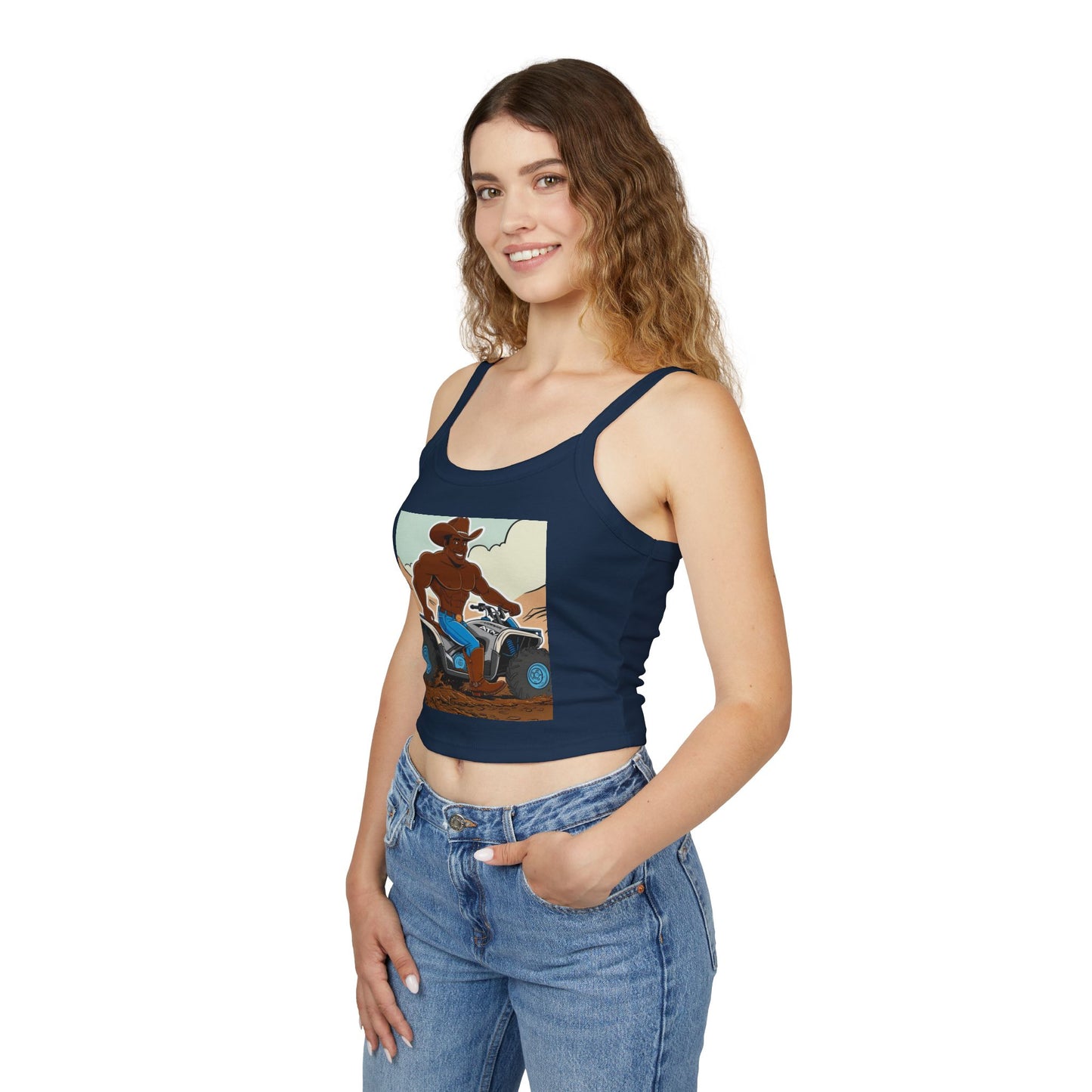Big Cowboy Adventure Spaghetti Strap Tank Top