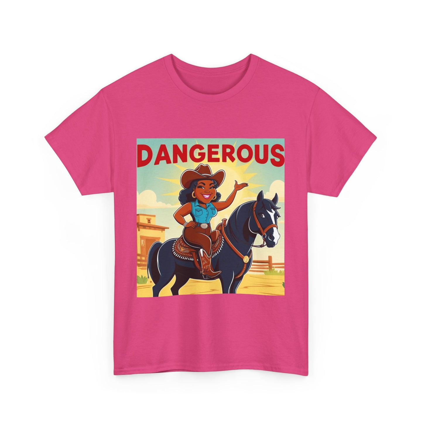Dangerous Cowgirl 2-More Colors Unisex Cotton Tee