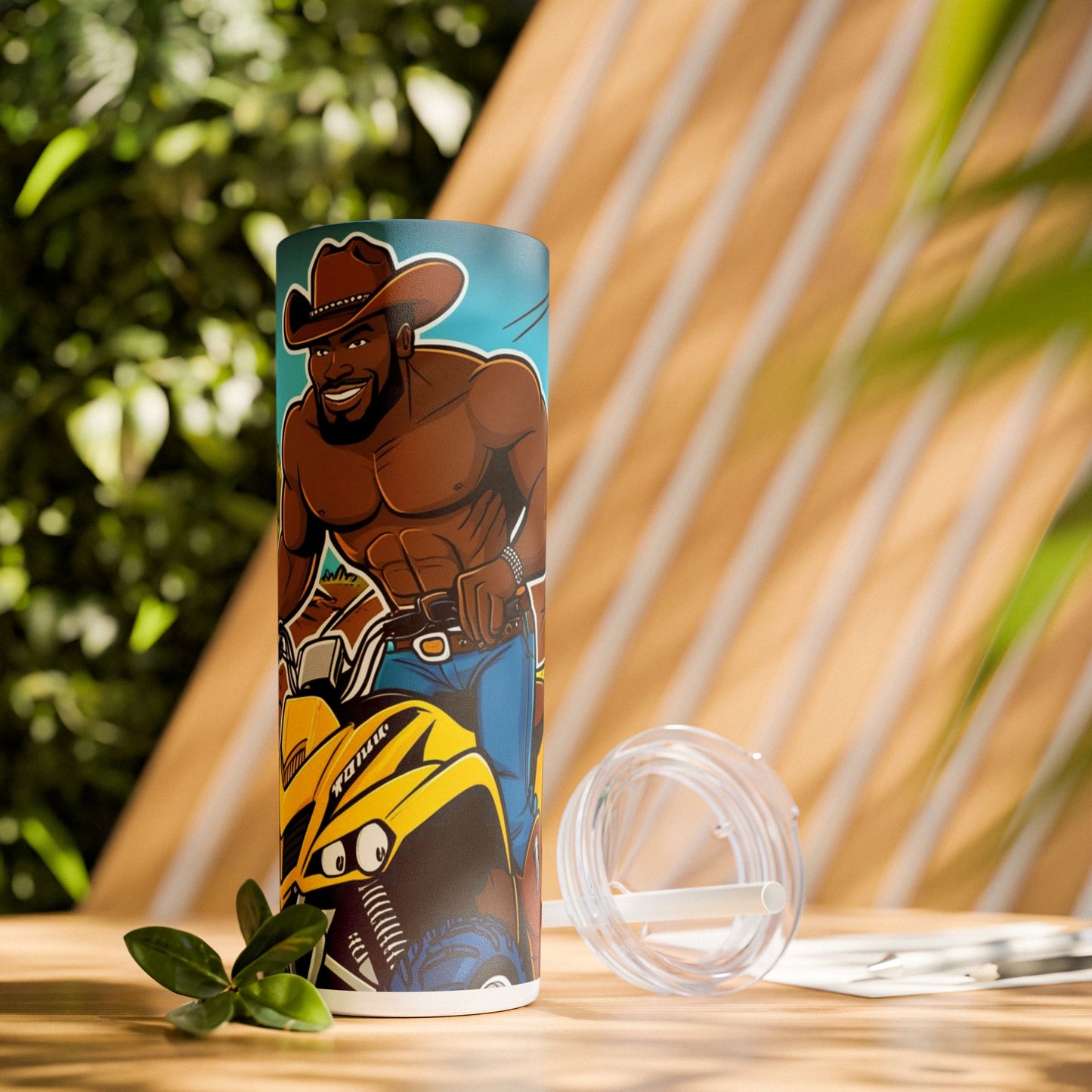 Big Boy Skinny Tumbler with Straw, 20oz