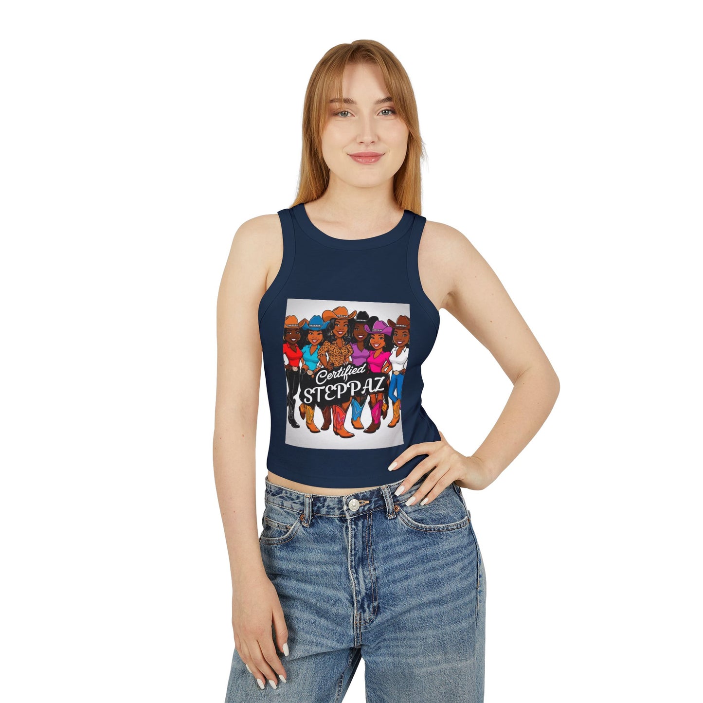 Certified Steppaz Micro Rib Racer Tank Top