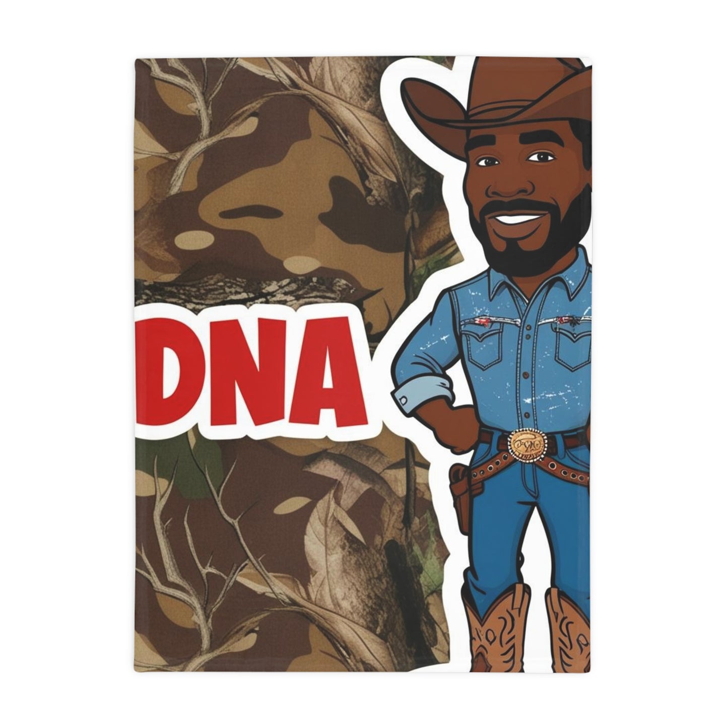 Country Boy DNA Plush Fleece Blanket