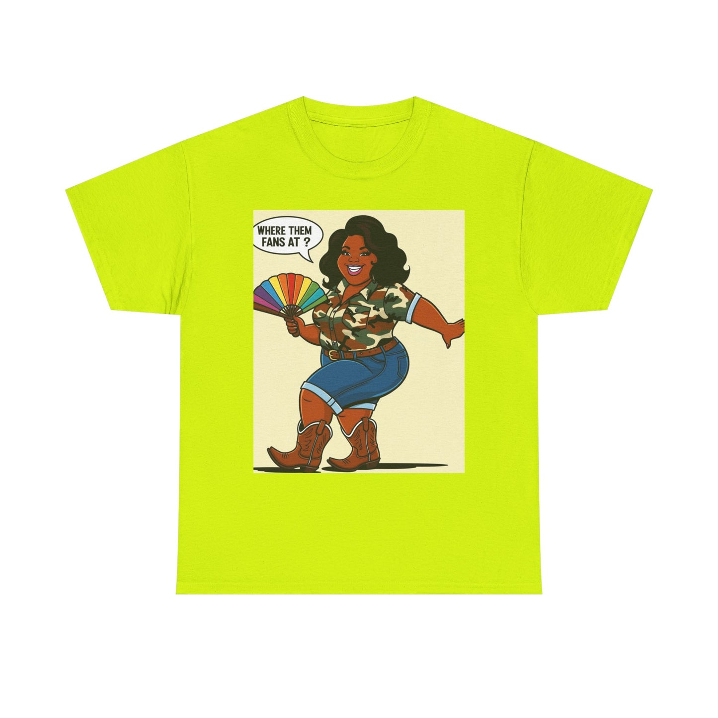 Where Them Fans At? Unisex Cotton Tee