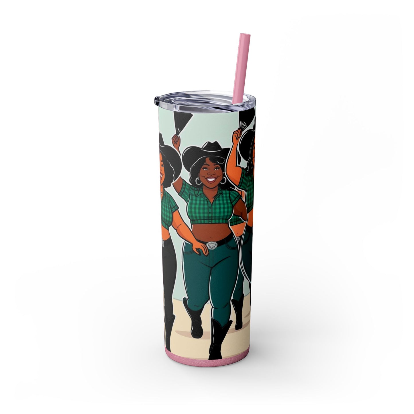 Group Dancers Skinny Tumbler 20oz with Straw