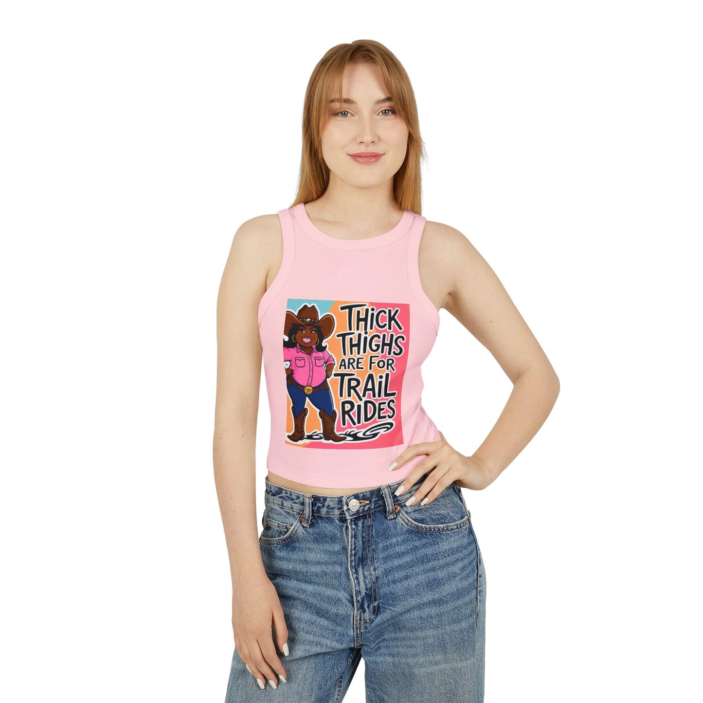 Thick Thighs 2 Women's Micro Rib Racer Tank Top