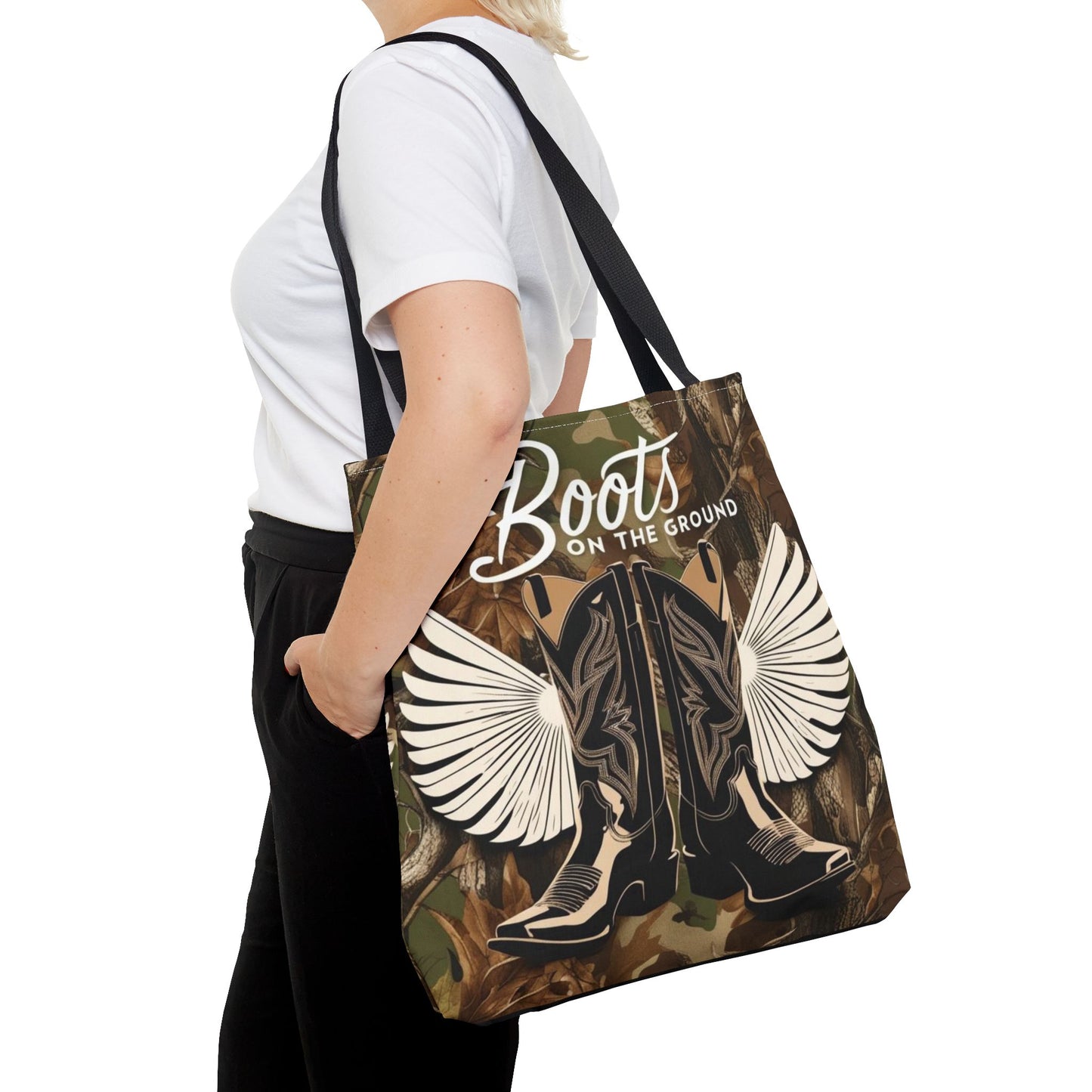 Boots On The Ground Tote Bag