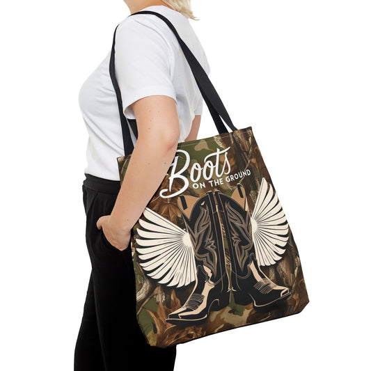 Boots On The Ground Tote Bag