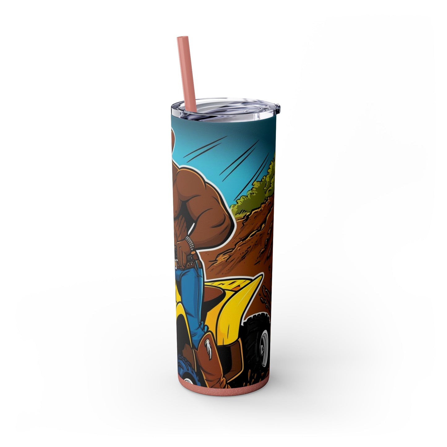 Big Boy Skinny Tumbler with Straw, 20oz