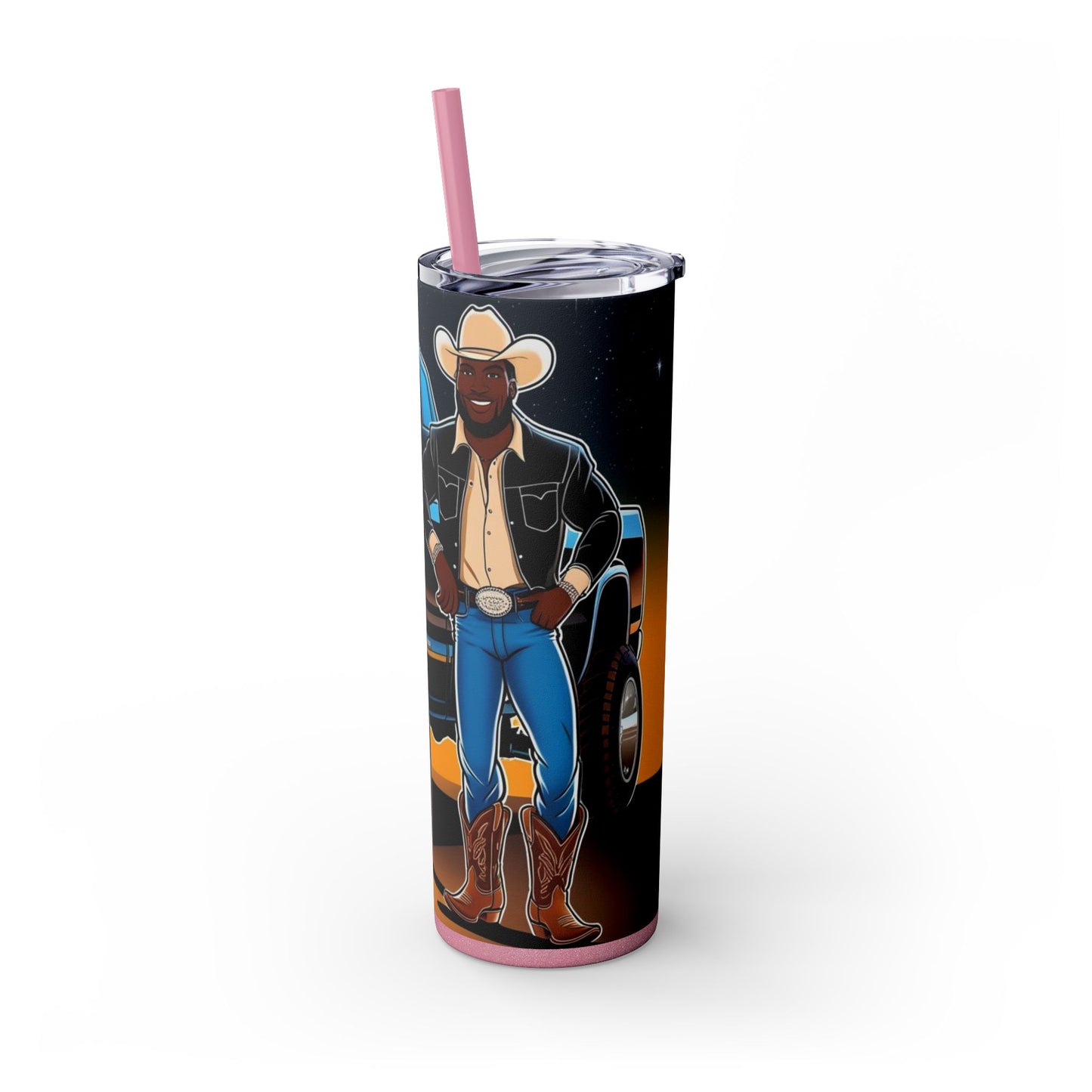 Don't Touch My Truck Skinny Tumbler with Straw, 20oz