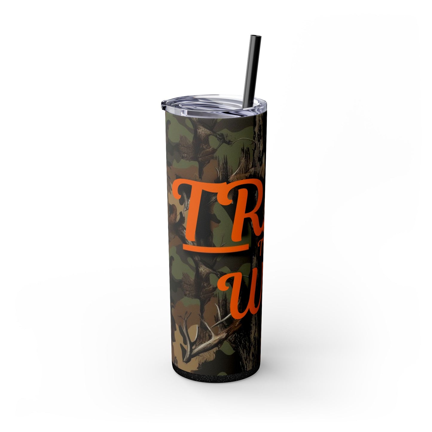 Trail That Way Skinny Tumbler with Straw, 20oz