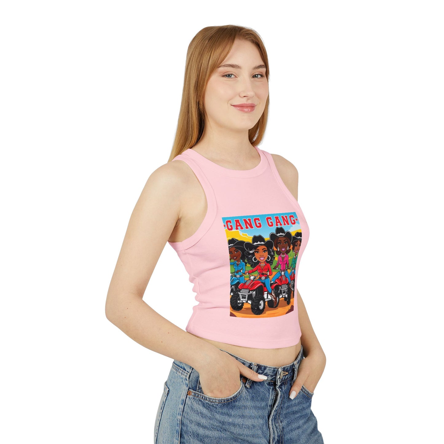 Cowgirl Gang Racer Tank Top