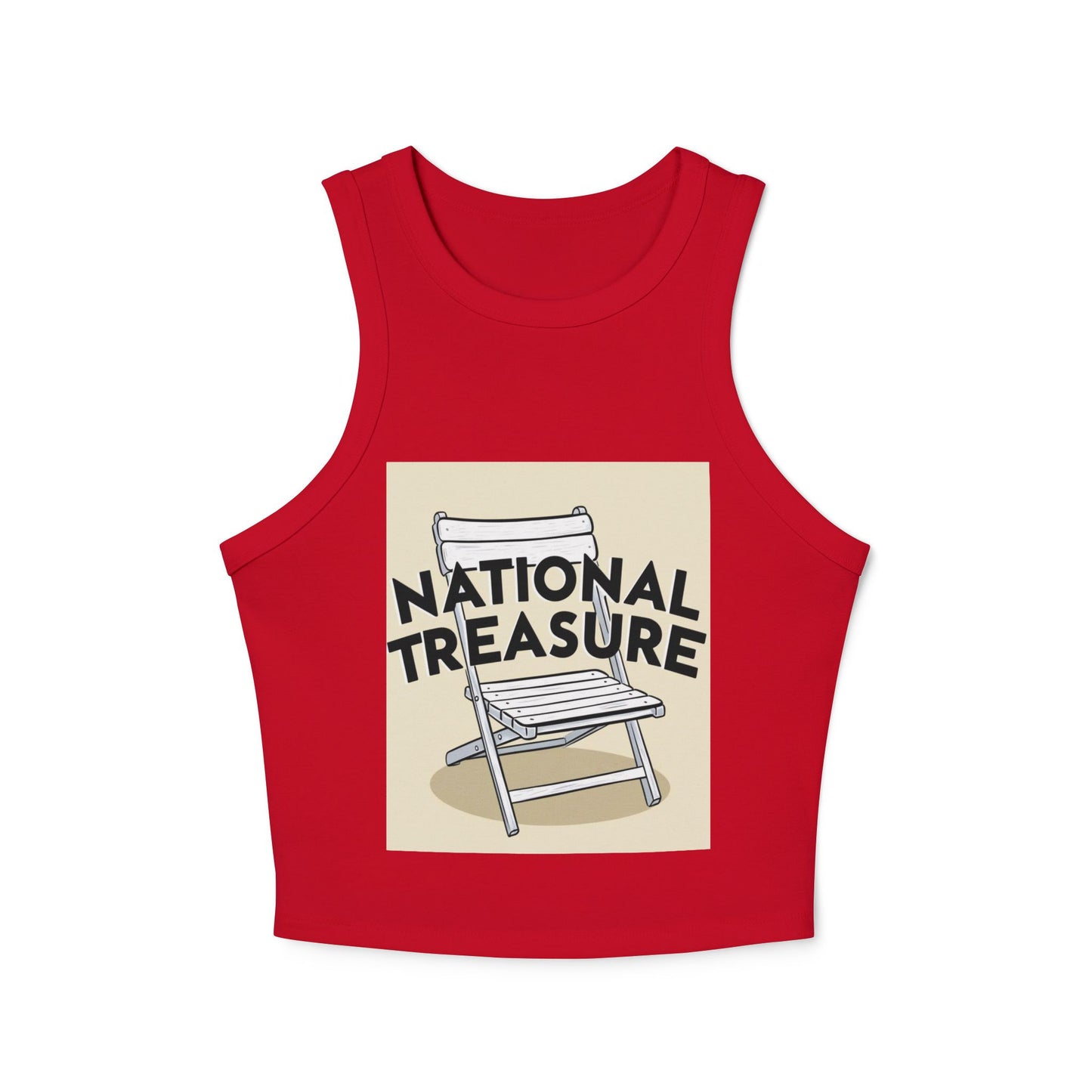 National Treasure Women's Micro Rib Racer Tank Top