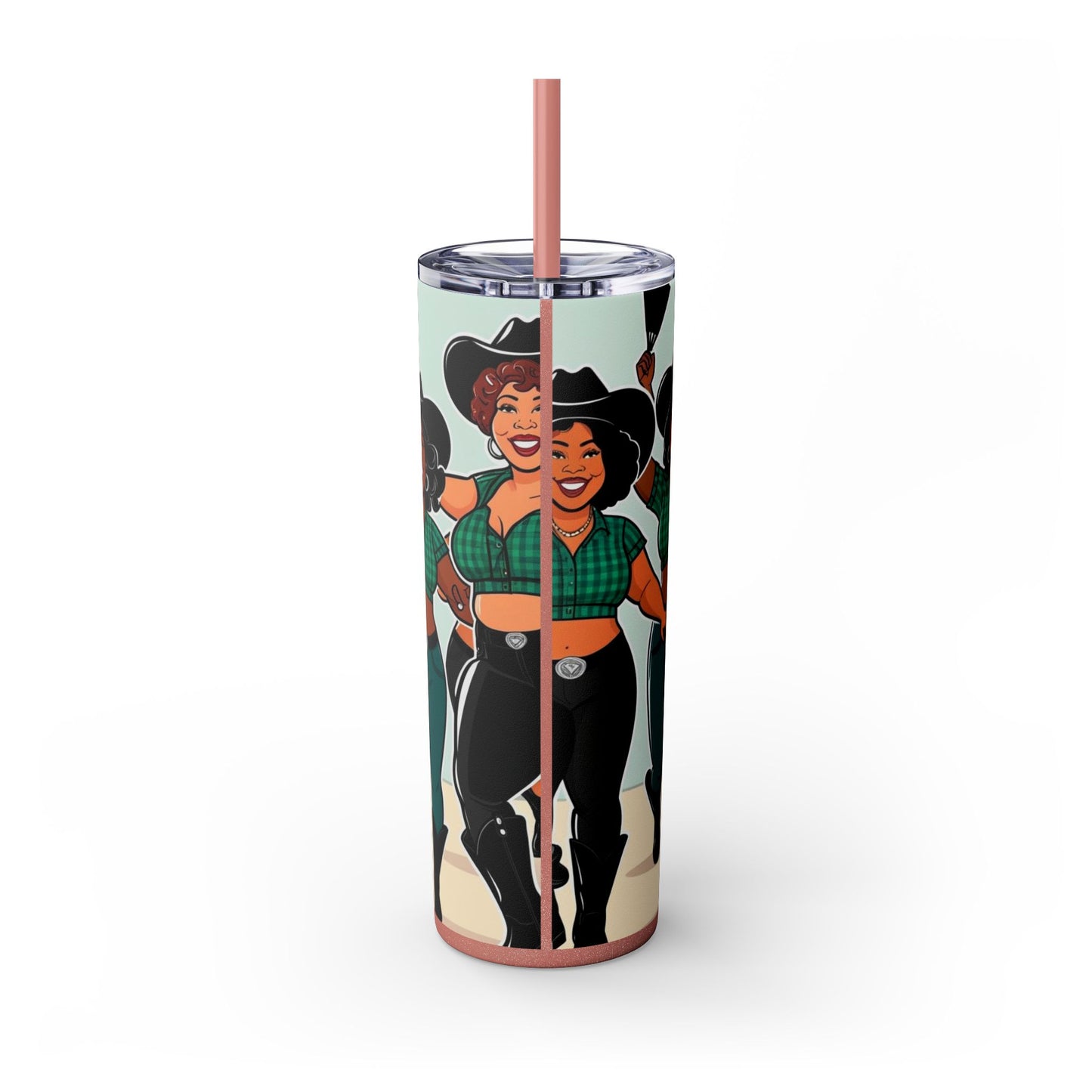 Group Dancers Skinny Tumbler 20oz with Straw