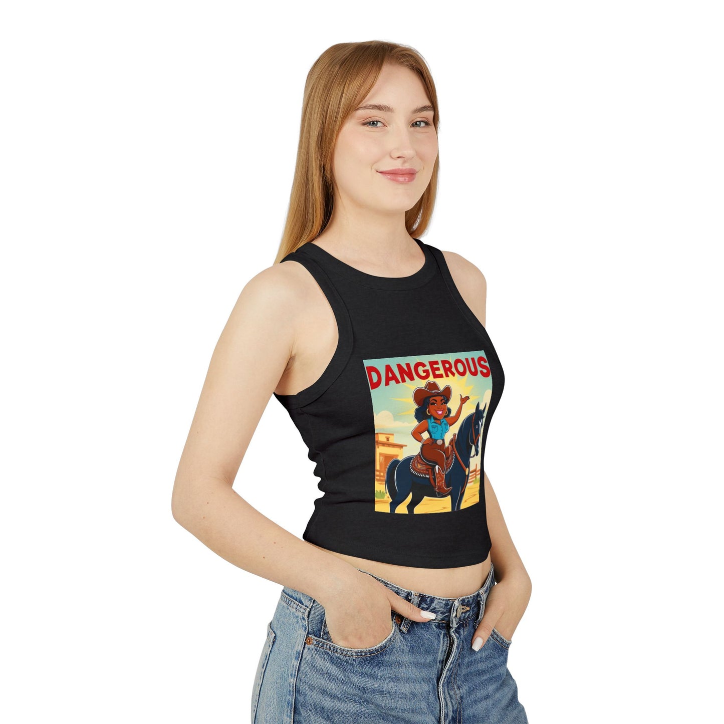 Dangerous Cowgirl Racer Tank Top