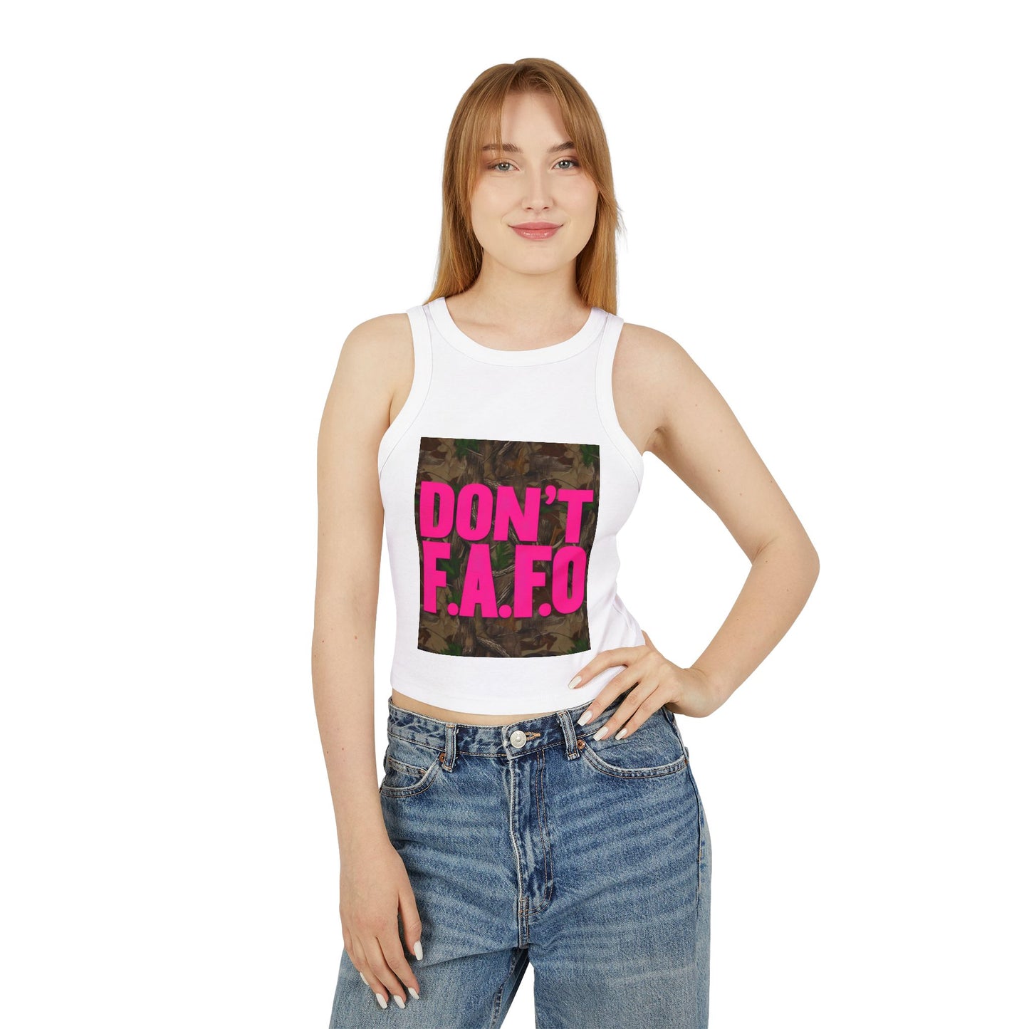 Don't F.A.F.O. Women's Racer Tank Top