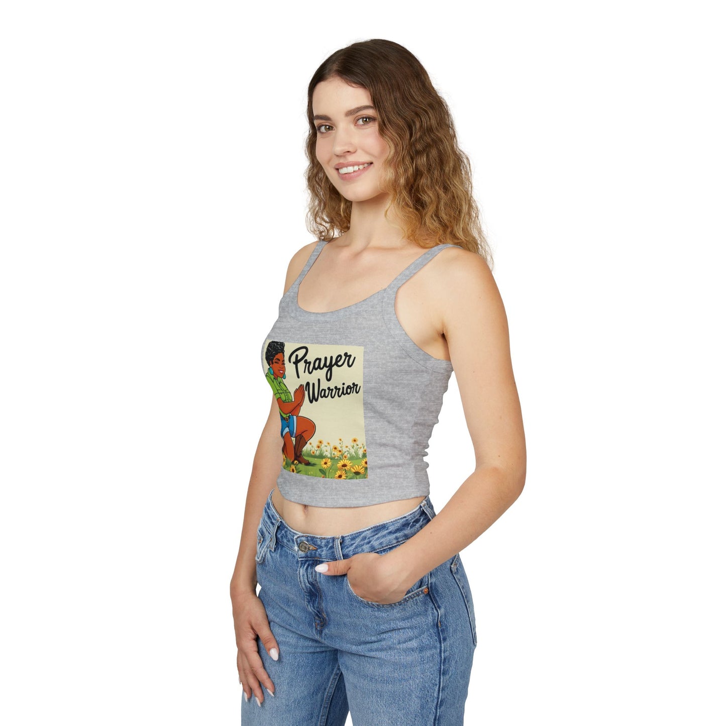 Prayer Warrior Women's Spaghetti Strap Tank Top