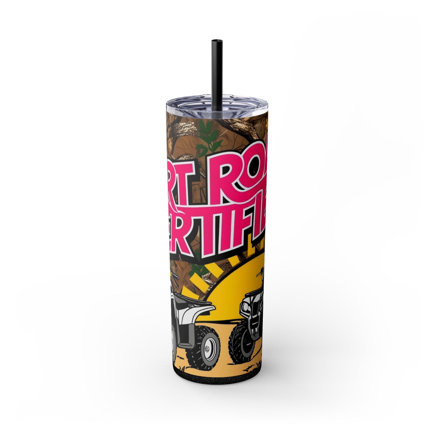 Dirt Road Certified Pink Skinny Tumbler with Straw - 20oz