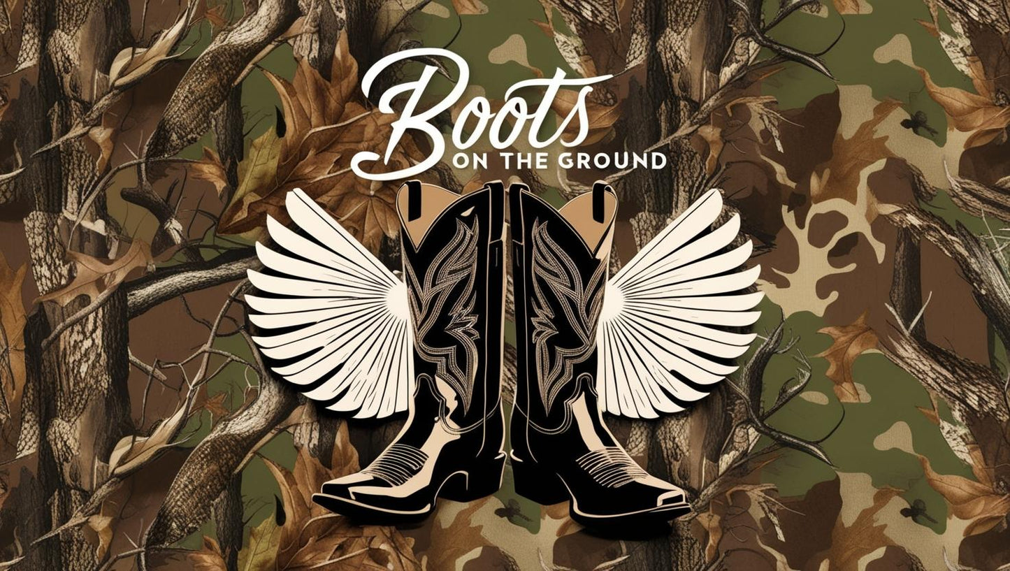 Boots On The Ground Removable Stanley Cup Sticker